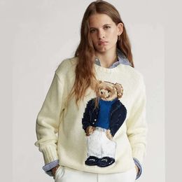 Sweaters Women's Polos Bear Sweater Winter Soft Basic Women Pullover Cotton cute Bear Pulls Fashion Knitted Jumper Top Sueters