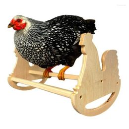 Other Bird Supplies Coop Chicken Rocking Roosting Bar Solid Strong Natural Wooden Swing Ladder Perch Toy For Roosters Pollos Baby Chicks