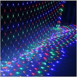 4mx6M Christmas Garlands LED String Christmas Net Lights Fairy Xmas Party Garden Wedding Decoration Curtain Light