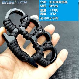 Finger Tiger Self Defence Metal Designers Wolf Thickened and Widened Four Fist Buckle Ring Section Broken Window 7GKK