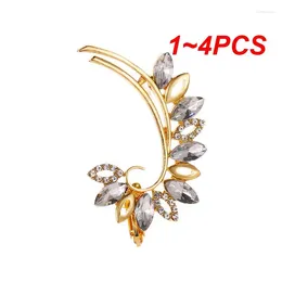 Backs Earrings 1-4PCS Full Butterfly Flower Women NO Piercing Ear Clip Crystal Rhinestone Cuff Fashion