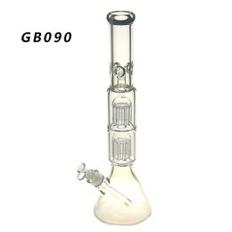 Glass Hookah Bong/Rig/Bubbler Height: 19inch with Perc add Downstem and glass bowl GB090