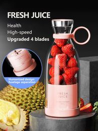 Electric Juicer Mini Portable Blender Fruit Mixers Extractors Multifunction Juice Maker Machine Smoothies Mixer 240131