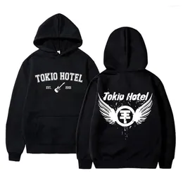 Men's Hoodies Rock Band Tokio El Kaulitz Streetwear Y2K Sweatshirts Men Women Oversized Punk Hoodie Fleece Casual Pullover