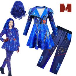 Clothing Sets Kids Audrey Costume For Girls Evie Mal Descendants 3 Cosplay Costumes With Wig Halloween Carnival Party Dress Pants Set