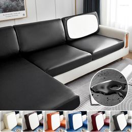 Chair Covers PU Waterproof Sofa Seat Cushion Leather Cover Pet Furniture Protector Removable Washable Slipcover Couch