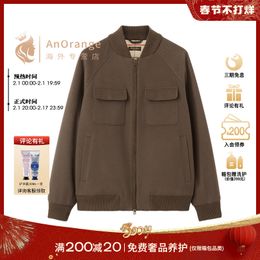 Mens Jackets Winter loro Soft Camel Hair Pilot Jacket Coats piana