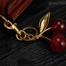 Keychains keychain crystal cherry styles red Colour women girls bag car pendant fashion accessories fruit handbag decoration 9C4C 6MSM J7SO 3BHE