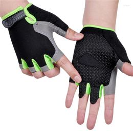 Cycling Gloves Gym Fitness Breathable Anti-Slip Women Men Half Finger Fingerless Anti-sweat Sports Glove Bike