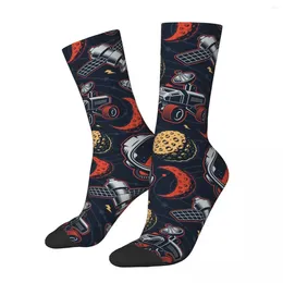 Men's Socks Space Outer Theme Male Mens Women Summer Stockings Hip Hop