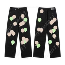 Chromees Hearts New Men's Jeans Ch Designer Make Old Washed Chromees Hearts Jeans Trousers Heart Letter Prints Hearts Purple Jeans Hearts Printing Jeans 9729