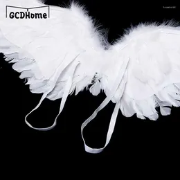 Party Decoration Kids Adult Swallow White Angel Feather Wings Halo Magic Wand Cosplay Elastic Straps Wedding Halloween Christmas Birthday