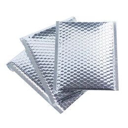 Self Seal Bubble Mailers Packaging Bags Silver Envelope Postal Gift Book Package Courier 40Pcs per Lot 240124