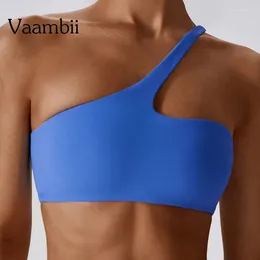 Yoga Outfit Women'S Seamless One Shoulder Tube Top Women Open Back Push Up Bra Sports Without Steel Ring Gym Tops Sexy