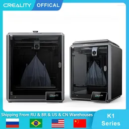 Printers Creality K1 / Max 3D Printer 600mm/s Printing Speed AI LiDAR Camera Auto Levelling Dual Fans Cooler Dual-gear Direct Extruder