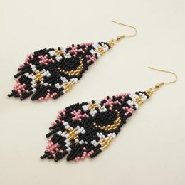 Dangle Earrings Boho Miyuki Flower Moon Cross Fruit Shape Handmade For Woman Gift With Complex Ear Drop 2024 Latest Fashion