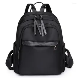 School Bags Women Nylon Backpack Large Female Shoulder Bag Capacity Simple Style Casual Rucksacks Mochila Fashion Travel Schoolbag