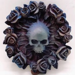 Craft Tools Silicone Mold Rose Funeral Skull Halloween Decoration Tool DIY Gypsum Resin Handicraft