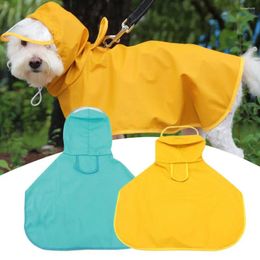 Dog Apparel Rain Jacket Sun Protection Eye-Catching Washable Full Body Coverage Brim Pet Cloak Perfect Fitting