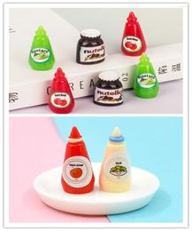 Decorative Figurines 100/200pcs Resin Mini Chocolate Ketchup Salad Dressing Cabochon Imitation Food Art Supply Decoration Charm Craft