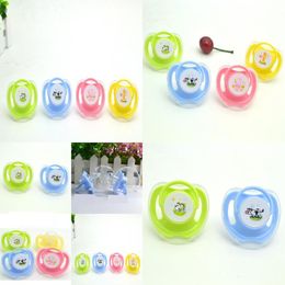 Pacifiers Pacifying Play Mouth Round Head Flat Printed Baby Pacifier Drop Delivery Ot6R8