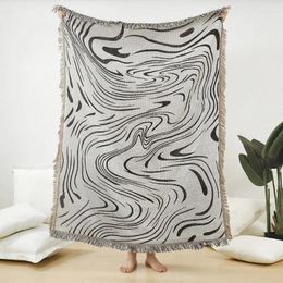 Blankets Leisure Blanket Home Textile Tapestry Throw Office Nap Thread American Style Sofa Towel Cover Picnic Gift Decor