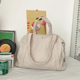 Evening Bags Women Large Tote Handbag With Inner Pocket Corduroy Soft Versatile Big Capacity Shopping Work Bag