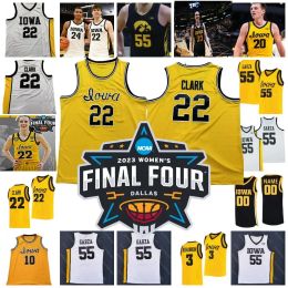 2024 Iowa Hawkeyes Maglia da basket personalizzata 22 Caitlin Clark Luka Garza Joe Wieskamp CJ Fredrick Bohannon Connor Mccaffery Ulis