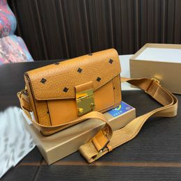 MCMC Designer Latest Bags Mm Square Women Shoulder Bag Underarm Purses Fashion Lady Designers Luxurys Brand Handbags High Quality Wide Strap Handbag 240215