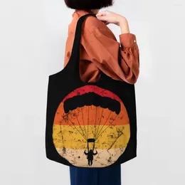 Shopping Bags Paragliding Paraglider Canvas Bag Durable Big Capacity Groceries Parachuting Paramotor Parachute Shopper Tote