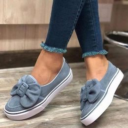 woman bow flats ladies slip on walking shoes womens flock loafers sneakers casual female women new fashion x50r a0Wu#