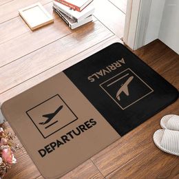 Carpets The Exit Arrival Departure Doormat Bathroom Welcome Mat Entrance Home Balcony Airport Sign Absorbent Floor Rug Door