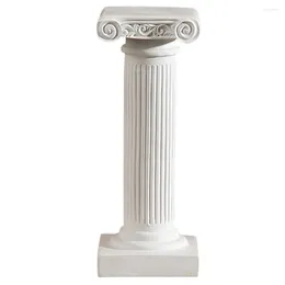 Garden Decorations Roman Pillar Candle Holder Greek Columns Statue Mini Resin Classic Statues Candlestick Candelabra Stand