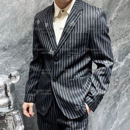 Designer Mens Blazers Coat Jackets L letters Business Casual Slim Fit Formal Suit Blazer Men Suits top pant
