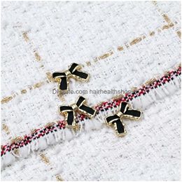 Nail Art Decorations Style Luxury Camellia Buckle Jewelry Temperament Bow Decoration Diy Ornaments Manicure Tool Drop Delivery Healt Dh6Q9