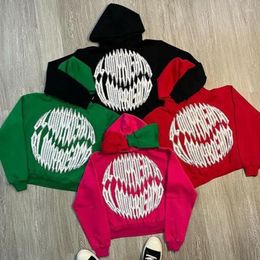 Women's Hoodies Geometric Personality Pattern Print Design Oversized Hoodie Y2k Baggy Autumn And Winter High Street Hip-hop Tops