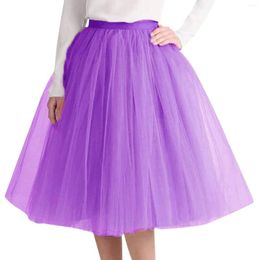 Skirts Vintage 50s 60s Women Ball Gown Tutu Skirt Swing Rockabilly Petticoat Underskirt Fluffy For Wedding 2024