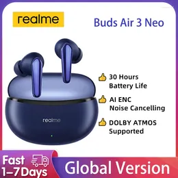 Global Version Realme Buds Air 3 Neo Earphone Long Battery AI ENC Call Noise Cancellation Earbuds 88ms Ultra-low Latency