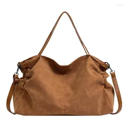 Evening Bags Casual Soft PU Leather Single Shoulder Bag Fashion Classic Retro Hobo Handbag Large Capacity Vintage Crossbody For Women