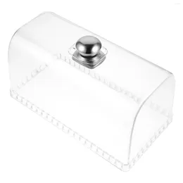 Dinnerware Sets Cover Transparent Dessert Lid Butter Dish Snack Tray Clear Plastic Restaurant Protective