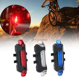 Other Lighting Accessories Bicycle Rear LED Light LED Bicycle Rear Tail Light USB Rechargeable Mountain Bike Lamp Waterproof Light Bicycle Accessories YQ240205