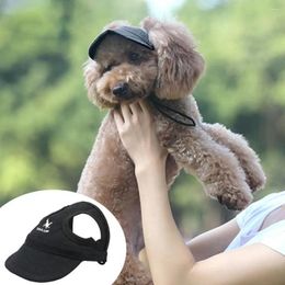 Dog Apparel Pet Headgear Canvas Cap Lightweight Block UV Good All- Baseball Headwear Decor