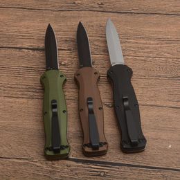 Machined Infidel Automatic knives 3310 D2 Steel EDC Pocket BM42 Tactical gear Survival knife with sheath 3300 3320 3400 3350