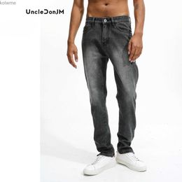 Men's Jeans Straight Leg Zipper Jeans Distressed Skinny Jeans Men Vintage Pencil Pants S M L XL XXL YQ240205