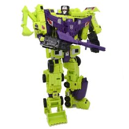 HZX 6In1 Devastator Haizhixing Transformation Toys Anime Action Figure KO G1 Robot Aircraft Engineering Vehicle Model NO Box 240130