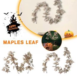 Decorative Flowers 180cm Artificial Maple Leaf Berries Sunflower Pumpkin Fall Decoration Thanksg Autumn Garland Party Hanging Vine Wedding