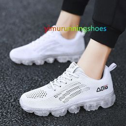 Men Running Shoes Sports Shoes Women Breathable Athletic Outdoors Sneakers Air Cushion Men Adults Trainers Lace-up Male Sneakers L12