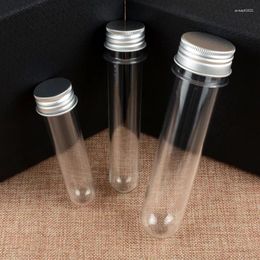 Bottles 30X 30-100ml Plastic Test Tubes PET Bottle Jars Clear Candy Storage Containers With Screw Cap Bath Salt Mask