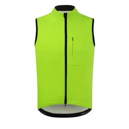 Racing Jackets Mens Cycling Vest Thermal Fleece Windproof Waterproof Lightweight Cold Weather Winter Clothes Sleeveless Jacket