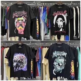 T-shirt Hellstar t-shirts Mens and Womens Designer Short Sleeve Fashionable printing with unique pattern design style Hip Hop T-shirts s22